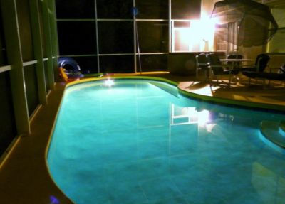 The pool is great at night too