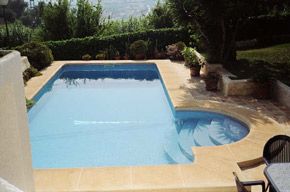 Moraira villa pool with terraces