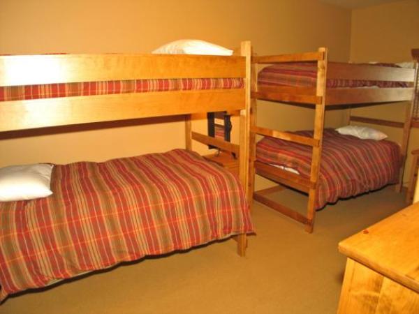The third bedroom has bunks for the kids