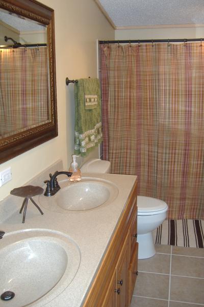 Master Bath with Double sinks 