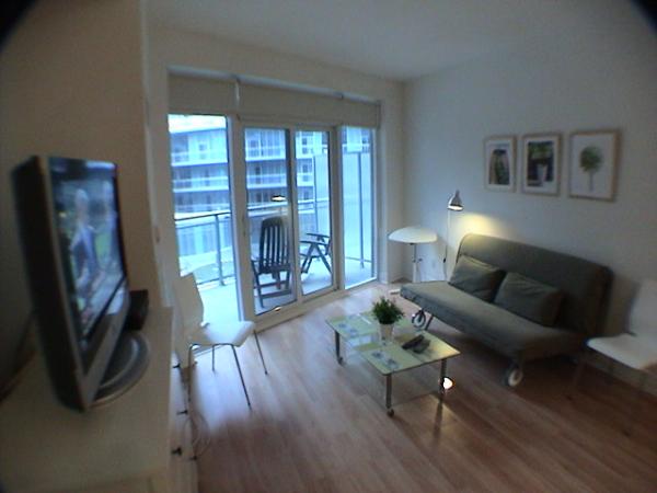 Livingroom with Futon & Large Balcony