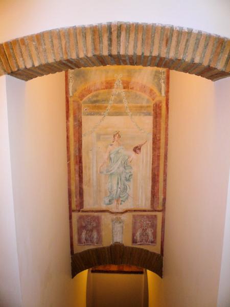 Detail: Stair's fresco