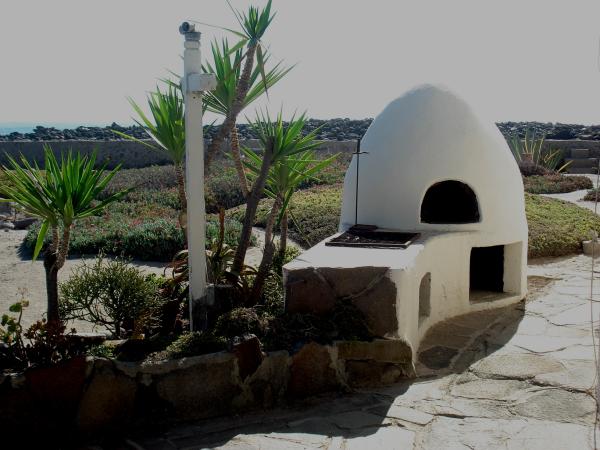 Seaside Patio with bread oven