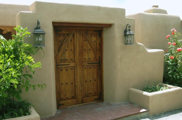 Front Spanish Door Entry To Home