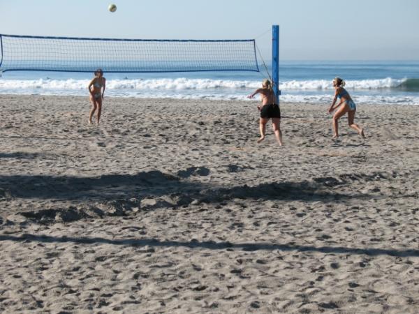 Great Volleyball and Surfing