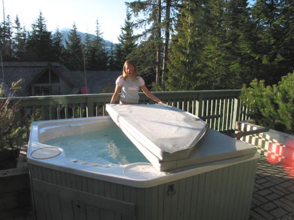 PRIVATE HOT TUB ON OUR PATIO