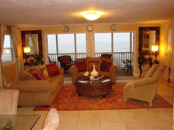 Living Room with Beach View