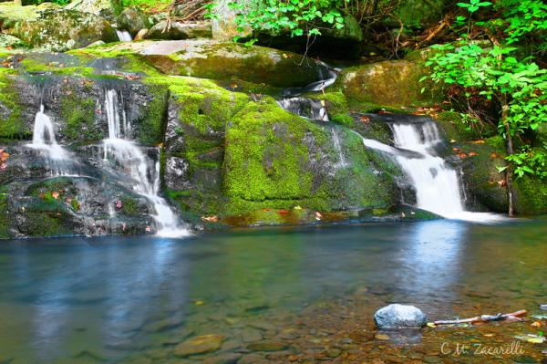 Waterfalls along hikes in the Shenandoah National 