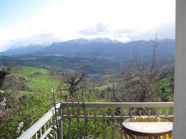 View of Sibillini Mountains from Balcony