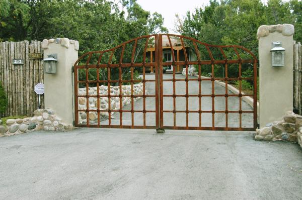 Lower Gated Entry Driveway To House