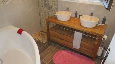 Bathroom with twin basins