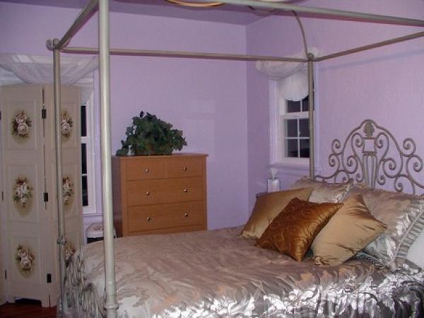Violet Room Canopy Full Bed,  view  Labrynith