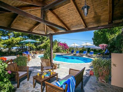 Agapi Villa terrace and pool