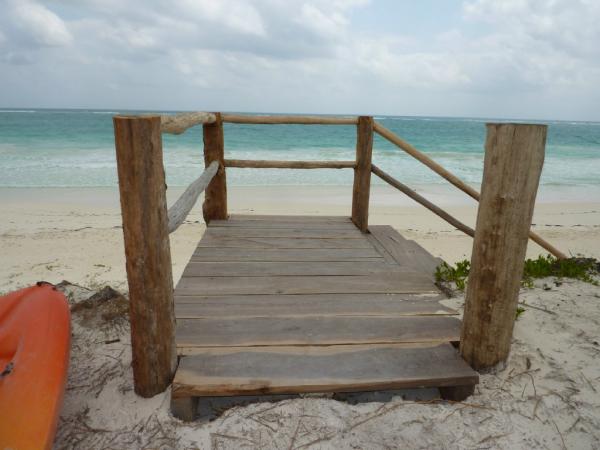 Beach stairs to your private beach