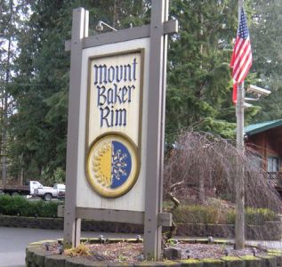Welcome to Mt. Baker Rim sign