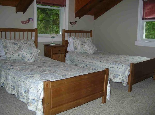 Twin beds in Master Bedroom