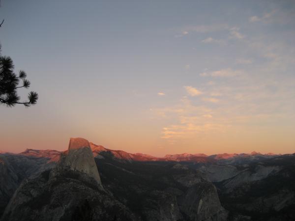 Half Dome at Sunset from Glacier Point,Yosemite NP