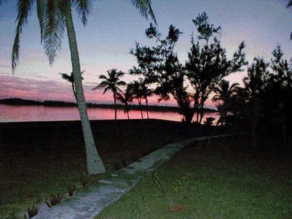 Sunset over Levi Island