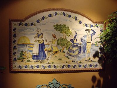 Decorative ceramic wall tiles