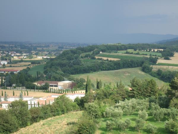 View of Tiber Valley & Mountains from Piccionaia