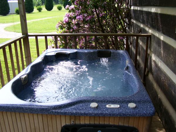 Hot Tub on the Back Porch overlooking Cosby Creek