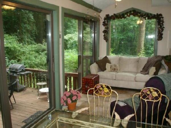 Sunroom Looks out to Woodlands