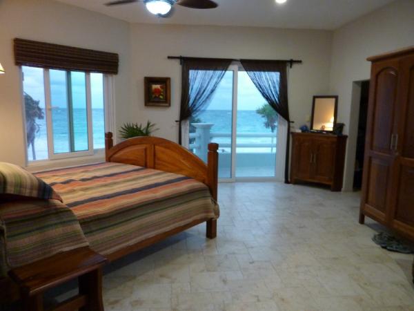 Spacious master with views of Caribbean