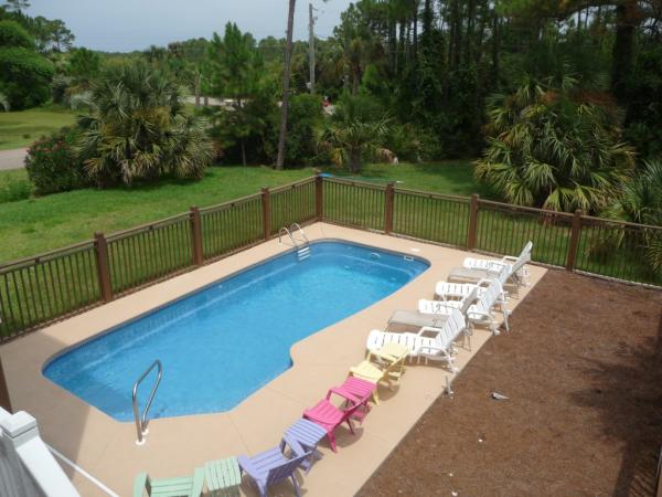 Beautiful pool and yard and fenced dog area