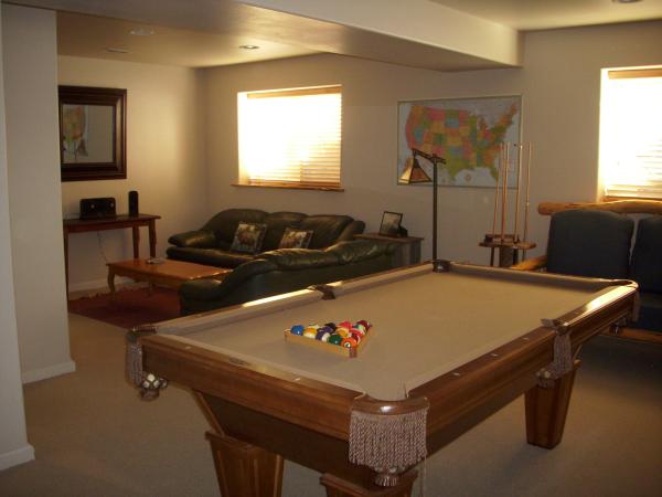 Downstairs game room