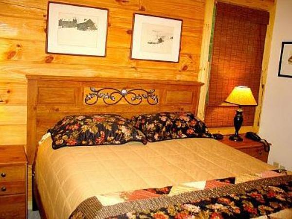 Black 'Beary' Cabin: Bedroom
