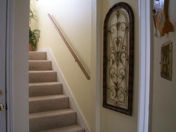Stairs leading to Living area