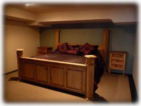 Master Bedroom with Hand Carved King Size Bed
