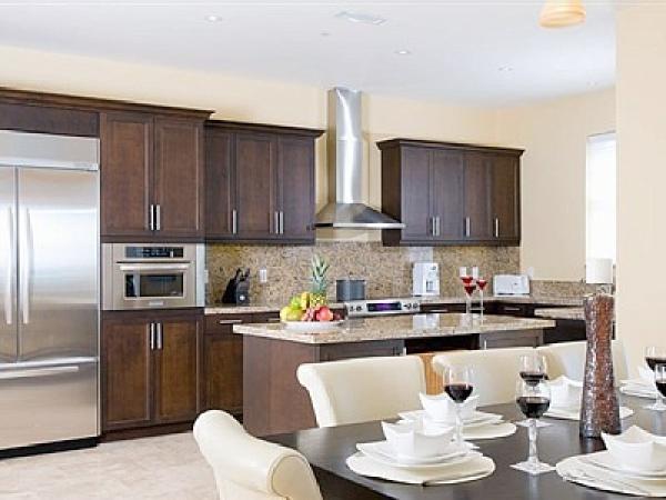 Kitchen with Stainless Steel Appliances & Granite