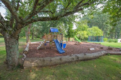 Upper lawn play area