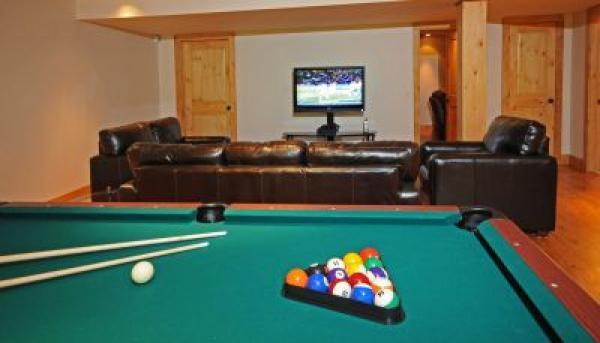 Living Area with Pool Table
