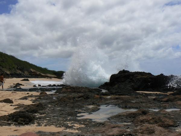 Blowhole at Naked Beach