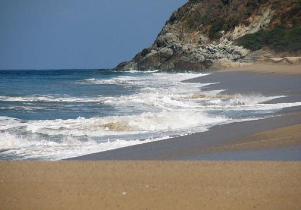 North End of The San Pancho Beach