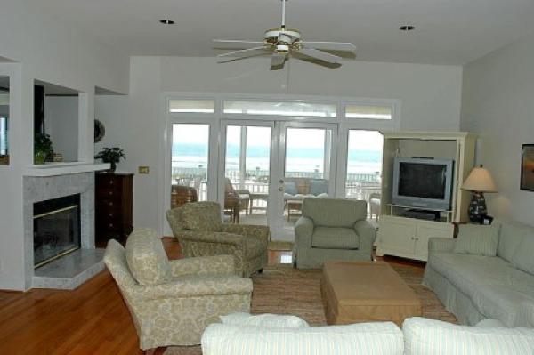 Living Area with TV/DVD/VCR Ocean Views