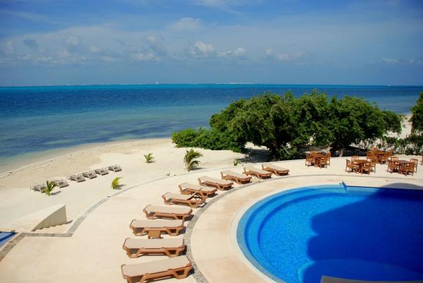Balcony View of Pool and Caribbean Sea