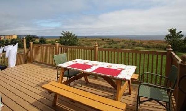 Back Deck and Oceanfront