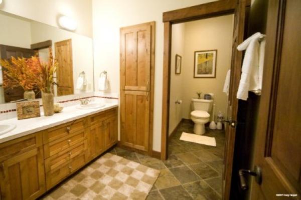Huge Lower Level Bathroom with Shower and Tub