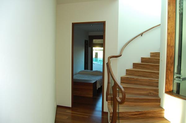 Spiral Stairway/Elevator Canary Bedroom