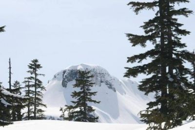Mt. Baker snow capped peak