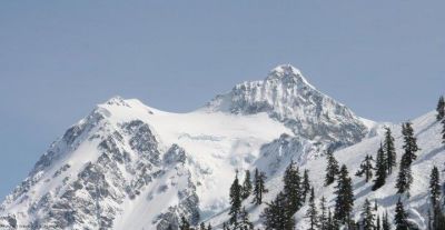 Mount Baker snow capped peak