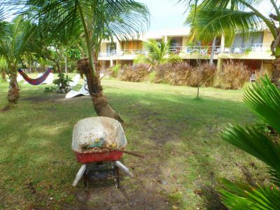 Garden at Moonraker apartments Barbados