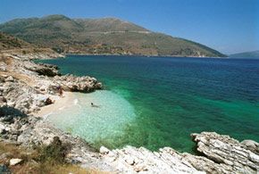 Typical small beach near Agia Efimia