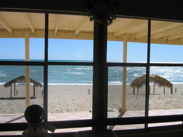 View of the Ocean from Inside a Home
