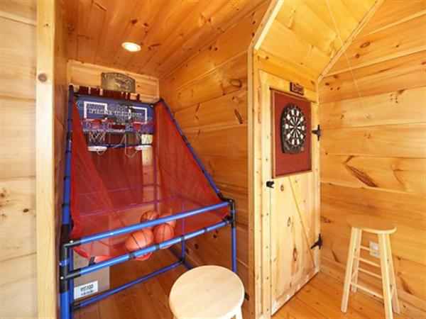 Basketball & Darts in Loft Game Room