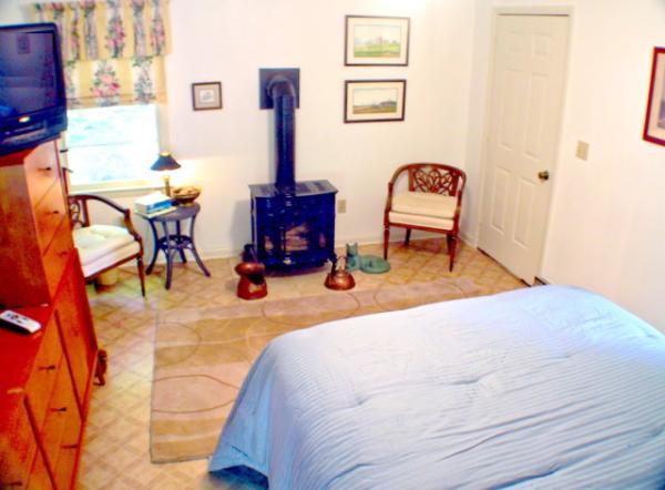 Gas Logs in the Master Bedroom