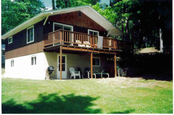 View of cottage from lake